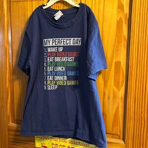 Boys size M Eat/Sleep/Play Video Games short sleeve shirt by Port & Company